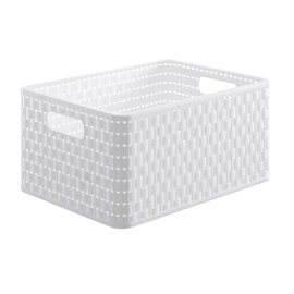 Rotho Storage Box Country With Handles A4 36.8x27.8x19.1cm White