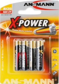 Ansmann Alkaline Battery LR03 4 x micro AAA