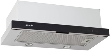 Встроенная вытяжка Gorenje DKF2600MST, черный/из нержавеющей стали