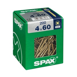Medsraigčiai Spax, 4 x 60 mm, ZN, PZ2, 200 vnt.