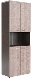 Skyland Wave WHC 85.4 Office Shelf 856x1949x4323mm Sonoma Oak/Dark Wood