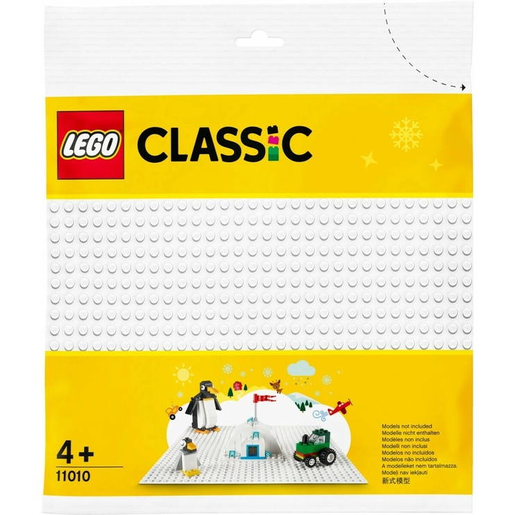 Lisa Valge taust LEGO Classic Valge alusplaat 11010