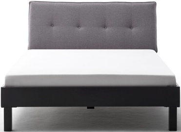 Gulta Meise Möbel Boston-3 Block Metal Foot Light Gray, 200x180 cm