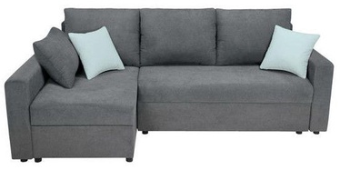 Black Red White Przemek Corner Bed Grey