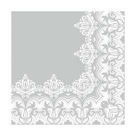 Бумажные салфетки Maki, 330 мм x 330 мм, белый/серый, 20 шт.
