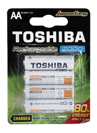 Uzlādējamās baterijas Toshiba TNH-6GME BP-4C, 2000 mAh
