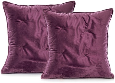 DecoKing Daisy Pillowcase Berry/Mauve 45x45 2pcs