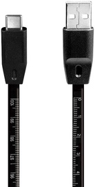 Logilink USB to USB Type-C Cable Metric Ruler 1m