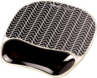 Peles paliktnis Fellowes Photo Gel Mousepad Wrist Support Black