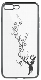 Beeyo Glamour Series Branch Back Case For Samsung Galaxy S8 Plus Transparent/Grey