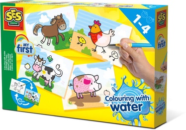 SES Creative Colouring With Water Farm Animals