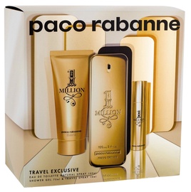 Paco Rabanne 1 Million 100ml EDT + 75ml Shower Gel + 10ml EDT