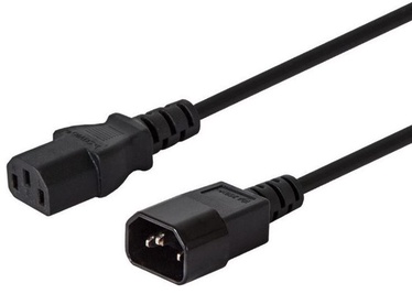 Savio Cable IEC C14 - IEC C13 Black 1.2m