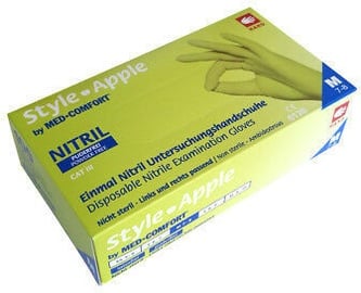 Darba cimdi Ampri Med Comfort Style Apple Nitril Powder Free Gloves M 100pcs