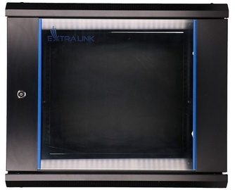 Extralink 9U 600x600 Wall-Mounted Rackmount Black