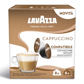 Kavos kapsulės Lavazza cappuccino, 0.2 kg, 16 vnt.