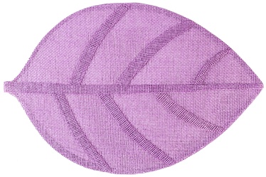 Home4you Leaf Table Mat Purple