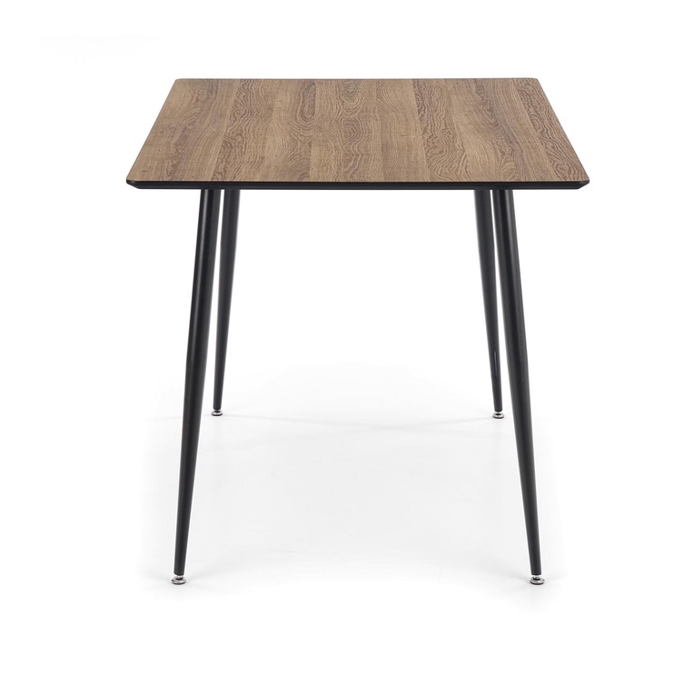 Pusdienu galds, melna/valriekstu, 120 cm x 80 cm x 76 cm