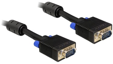 Laidas Delock VGA / VGA VGA 15 pin male, VGA 15 pin male, 5 m, juoda