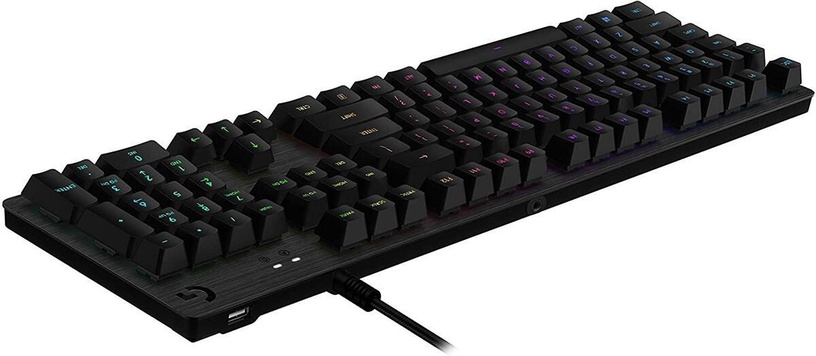 Klaviatuur Logitech G512 Lightsync RGB Brown, EN, must