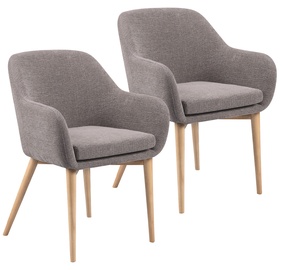 Home4you Chairs Monica Beige 2pcs 20223