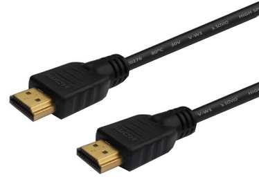 Провод Savio HDMI A male, HDMI A male, 1.8 м, черный