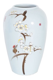 Ваза Home4you Yoko Cherry Blossoms Light Blue, 320 мм