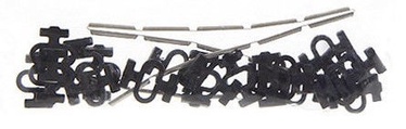 Mehano Rail Connectors & Clips Set 40pcs MEF246