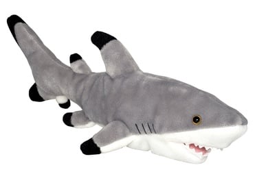Mīkstā rotaļlieta Wild Planet Shark, pelēka, 15 cm