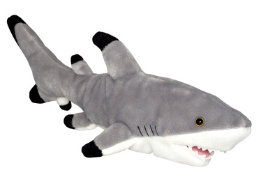 Mīkstā rotaļlieta Wild Planet Shark, pelēka, 15 cm