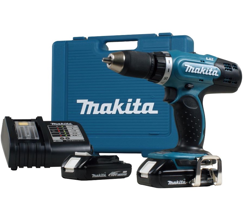 Akutrell Makita DDF453SYE, 18V 2x 1,5Ah Li-ion