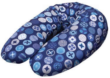 Ceba Baby Feeding Pillow Physio Multi Jersey Circles Blue