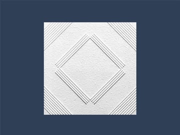 Пенопласт Marbet Chicago Z Ceiling Panels 50x50x0.8cm White