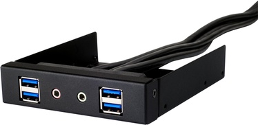 SilverStone FP32-E 3.5" Bay Front USB 3.0 + HD Audio Ports Panel Silver