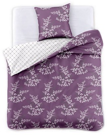 DecoKing Hypnosis Calluna Bedding Set Violet/Cream 135x200/80x80