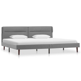 Gulta VLX 286862, pelēka, 200x140 cm, ar režģi