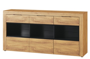 Szynaka Meble Kama 47 Chest Of Drawers Camargue Oak/Black