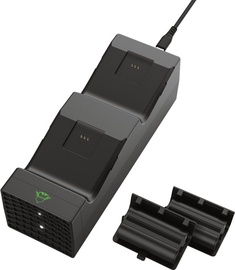 Uzlādes stacija Trust Duo Charging Dock – XBOX Series X / S, melna