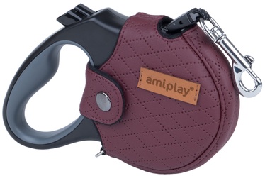 Automātiskā pavada Amiplay Cambridge, sarkana, 5 m