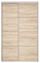Black Red White Wardrobe Front Nadir 150-160 Sonoma Oak