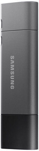 USB atmintinė Samsung DUO Plus, juoda/pilka, 128 GB