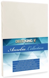 Palags DecoKing Amelia Cream, 220x200 cm, ar gumiju