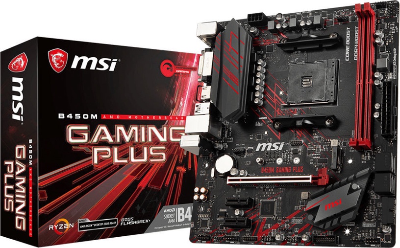 Pagrindinė plokštė MSI B450M GAMING PLUS