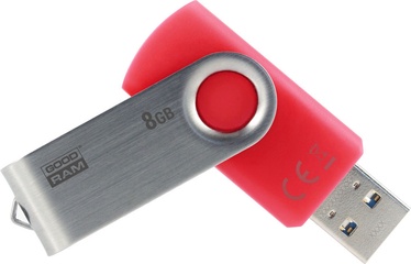 USB zibatmiņa Goodram Twister UTS3, sarkana, 8 GB