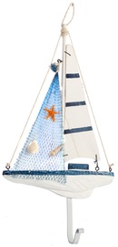 Drēbju pakaramais Home4you Sail Boat 85231, balta