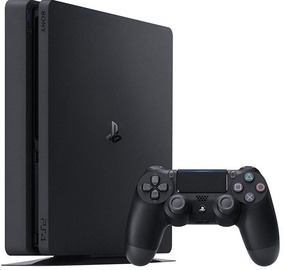 Spēļu konsole Sony PlayStation 4 Slim, Ethernet LAN (RJ-45) / 3.5 mm (AUX) / Wi-Fi / Wi-Fi Direct / Audio Out / Bluetooth 2.1