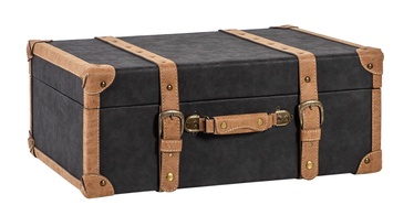 Home4you Oswald Trunk L 67x45x26cm Black