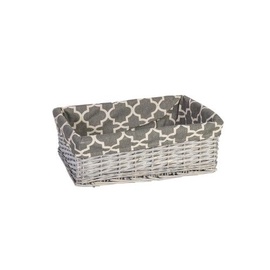 Home4you Basket Max 3 48x34xH16cm Antique Gray