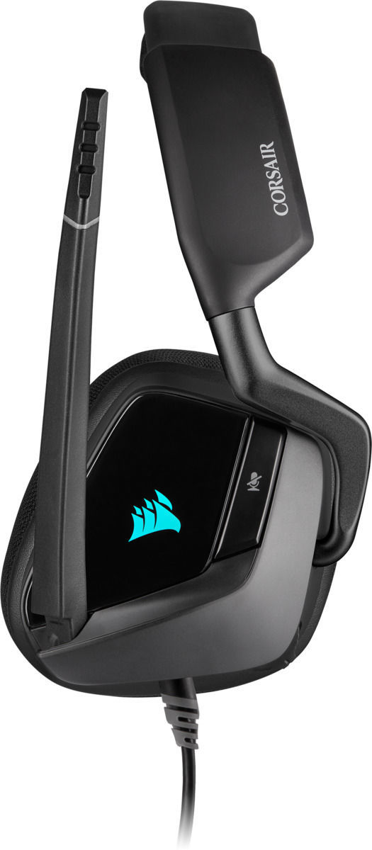 Žaidimų ausinės Corsair VOID Elite RGB, juodos - Senukai.lt