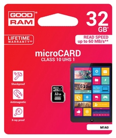 Atmiņas karte GoodRam microSDHC M1A0 32GB CL10 UHS-I